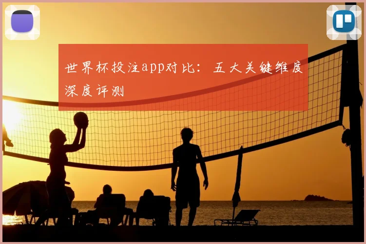 世界杯投注app对比：五大关键维度深度评测